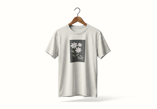 Minimal Oversized Drop Shoulder T Shirt Design with Vector Illustration