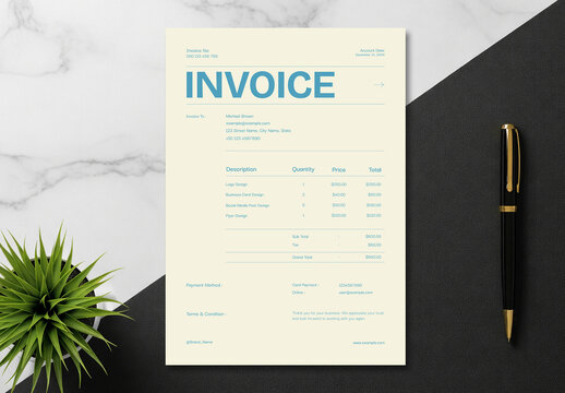 Minimal Invoice Layout