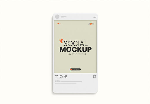 Social Media Post Mockup PSD
