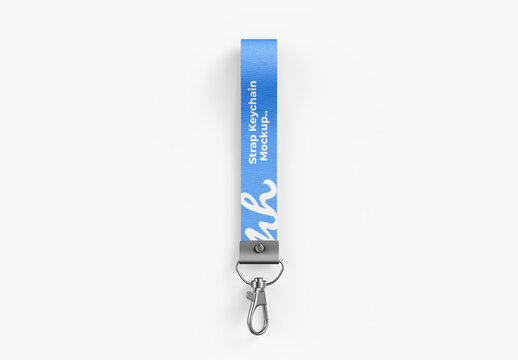 Strap Keychain Mockup PSD