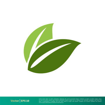 Nature Green Leaf Icon Vector Logo Template Illustration Design EPS 10.