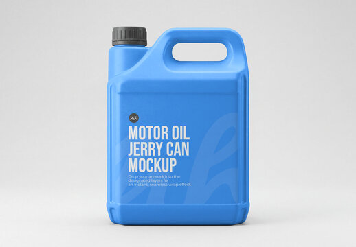 Motor Oil Jerry Can PSD Mockup