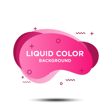 Modern pink color abstract geometric liquid banner flat illustration design EPS 10