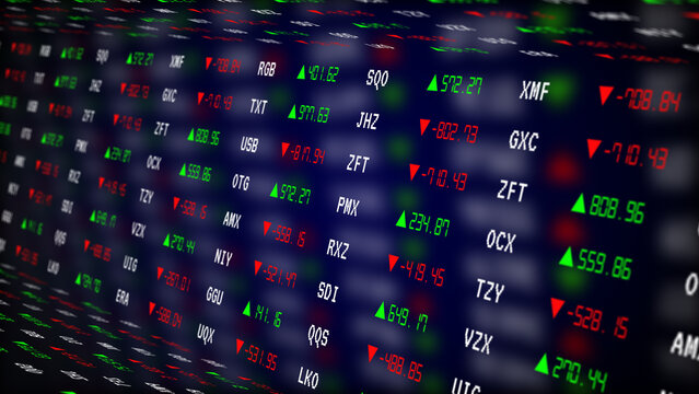 Perspective table futuristic stock market trading dashboard with digital financial charts, global investment analysis and portfolio performance visualization