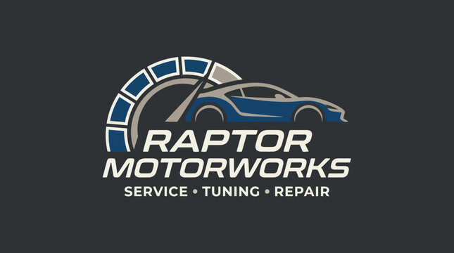 Automotive Repair and Performance Tuning Logo Design for Garage Business Professional Brand