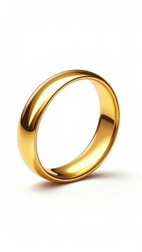 Gleaming gold band, a symbol of everlasting commitment