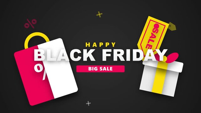 Animated Text and Graphics Appearing for a Big Retail Event