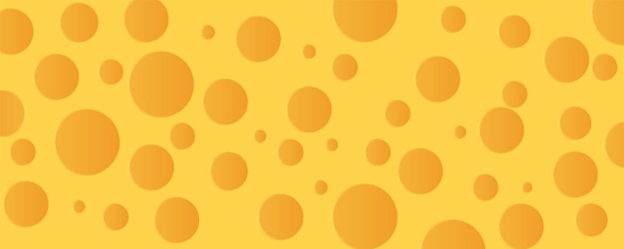 cheese texture seamless pattern vector graphic illustration background with holes yellow flat design cartoon element design