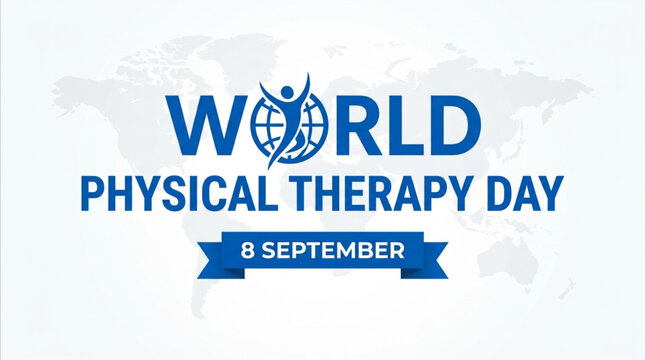 World Physical Therapy Day Global Awareness Vector Illustration