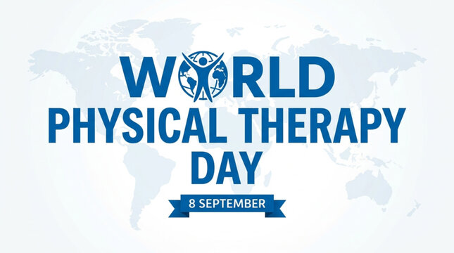World Physical Therapy Day September 8 Banner Vector Illustration