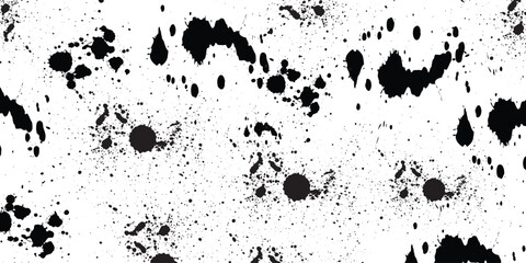 Fototapeta premium Abstract Black Ink Splatter Texture Background