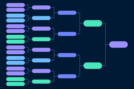 Flat sport tournament schedule temlate