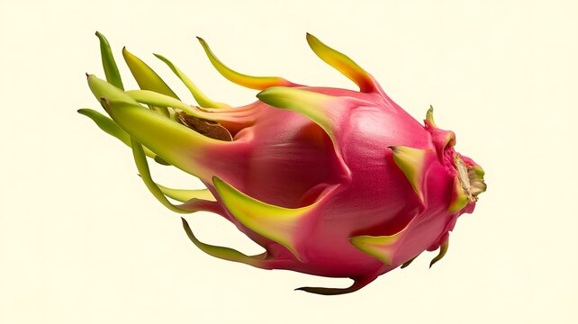 Fresh ripe dragon fruit on a simple display