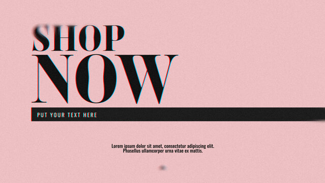 Shopfront Title - Professional retail-focused title animation with clean promotional typography for store campaigns, product ads and branded shopping content