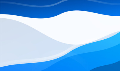 Obraz premium Abstract cyan blue wave background ocean water liquid vector design