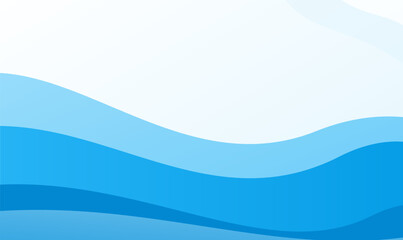 Fototapeta premium Abstract blue wave background ocean water liquid wave vector design