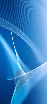 Digital Abstract Design With Flowing Lines in Blue Tones