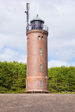 Historic brick lighthouse at St. Peter-Ording, Germany
