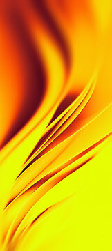 Swirling Patterns of Yellow and Orange Colors Create an Abstract Art Piece