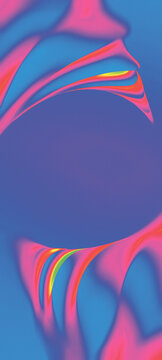 Abstract Design With Vibrant Colors and Curves