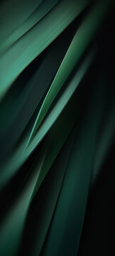 Light Playing on Green Leaves in Abstract Arrangement