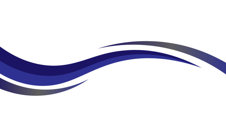 Abstract Blue and Grey Wave Vector Design for Vehicle Wrap and Corporate Graphic