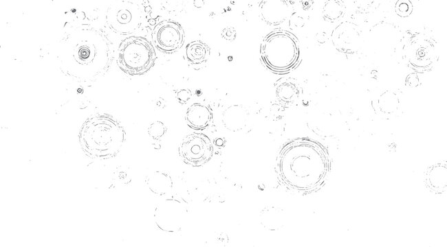 Concentric circles ripples abstract pattern grey on white background