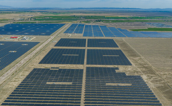 Solar photovoltaic panels; wind turbine power plant; new energy
