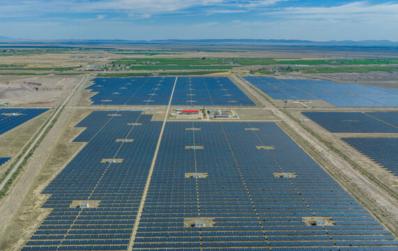 Solar photovoltaic panels; wind turbine power plant; new energy