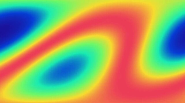 Shifting thermal heat map animation with vibrant color spectrum
