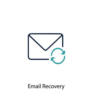 Email Recovery vector icon illustration sign
