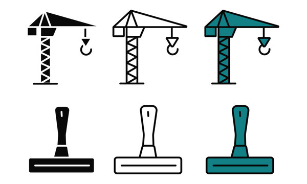Illustrations of Crane Types and Stamp Variations