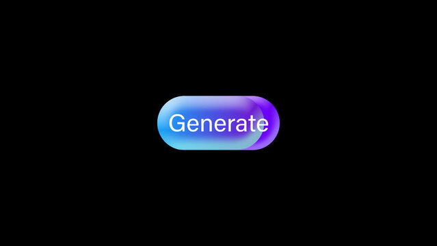 Generate Check Button - Professional clean generate button animation with polished UI motion for app promos, tech demos and branded digital content