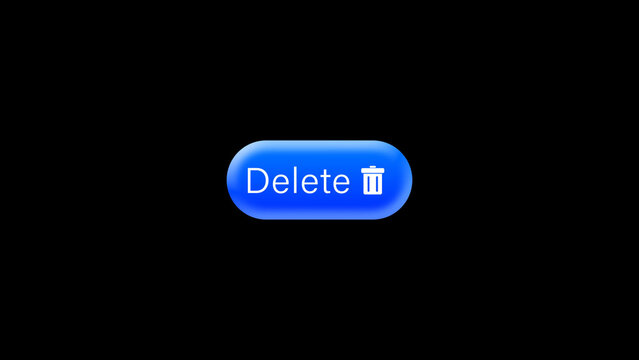 Delete Check Button - Professional clean delete button animation with polished UI motion for app promos, tutorials and branded digital content