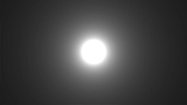 Glowing White Light Orb with Soft Halo on Dark Background, Abstract Energy Sphere, Bright Illumination Effect