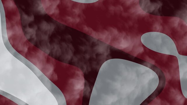 Crimson grey abstract camouflage pattern background with maroon metallic shapes, suitable for graphic design projects, packaging, and textile prints.