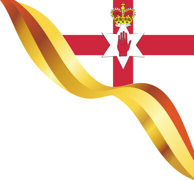 Northern Ireland Flag Ribbon Banner