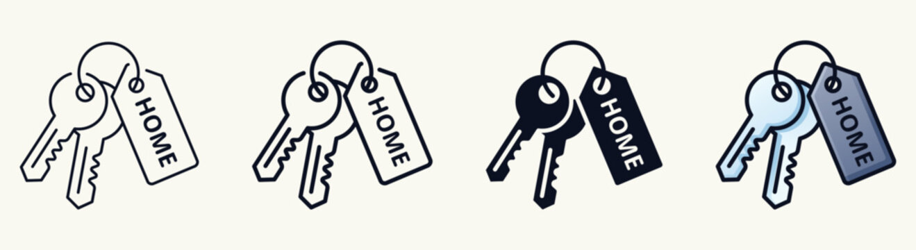 Home Key Icons Set