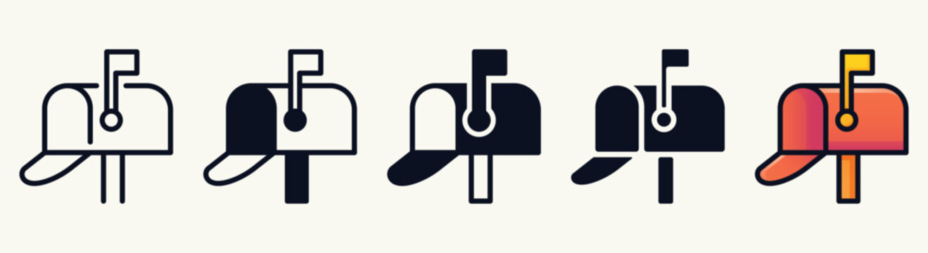 Mailbox Icons Set