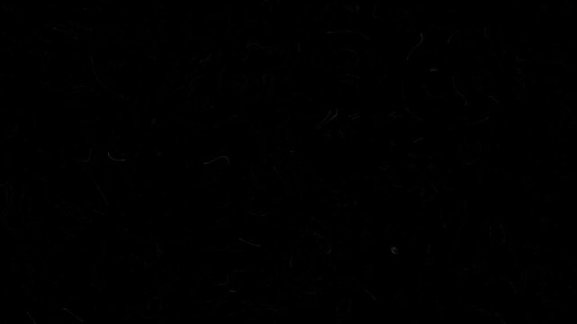 The Flim Rolling black Screen with dust and scratches. Noise, dust and grain on old damaged film surface.
Old film grunge on black background realistic flickering, 4K motion graphics.