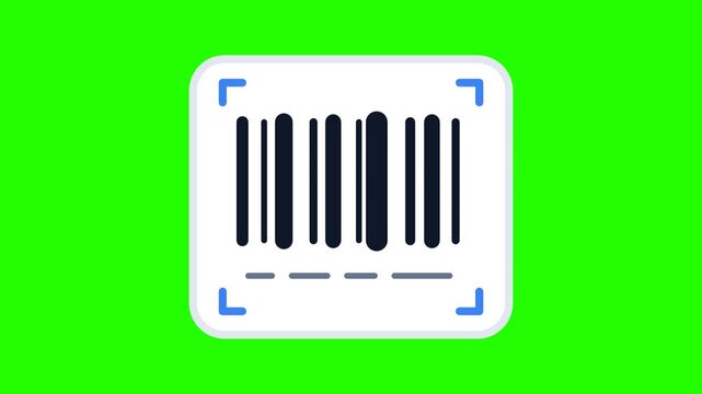Digital Barcode Scanning Icon for Retail and Inventory Management System