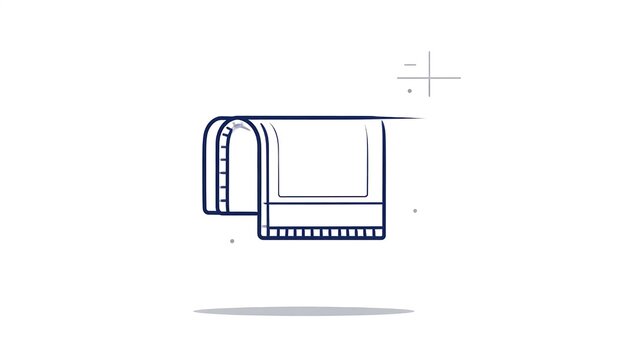 Minimalist black wireframe shopping cart illustration.
