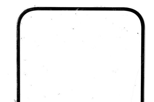 Cracked Phone Screen Protector Overlay PNG Isolated on Transparent Background