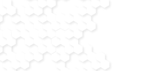 Fototapeta premium Hexagon concept abstract technology wallpaper. Vector illustration isolate on white background. Modern hexagon pattern elements.