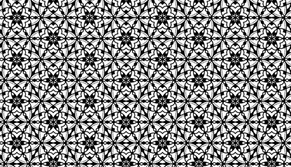 Fototapeta premium Black and White Geometric Pattern