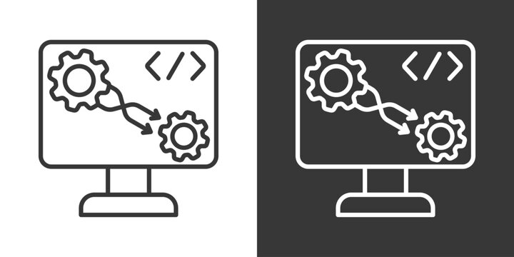 Dynamic Prompt Icon Set Vector Collection Isolated In Black And White