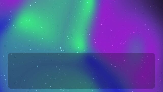 Abstract background featuring vibrant aurora borealis lights and a dark rectangular text box.