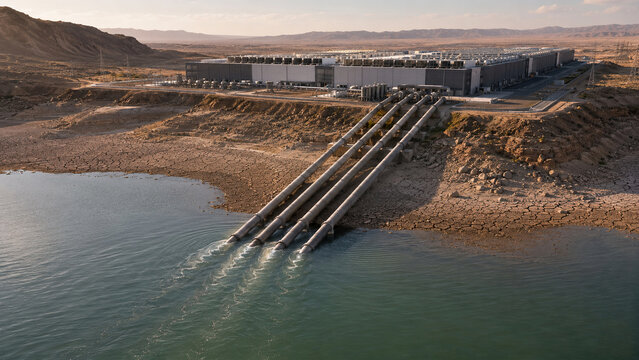 Residents face water scarcity beside a large data center