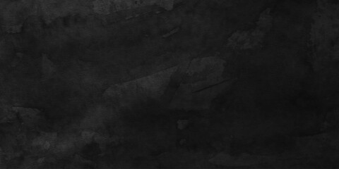 Dark blackboard and chalkboard studio rough grunge wall texture background. natural urban black limestone Wall Stucco Texture rustic smooth plaster design. © MST