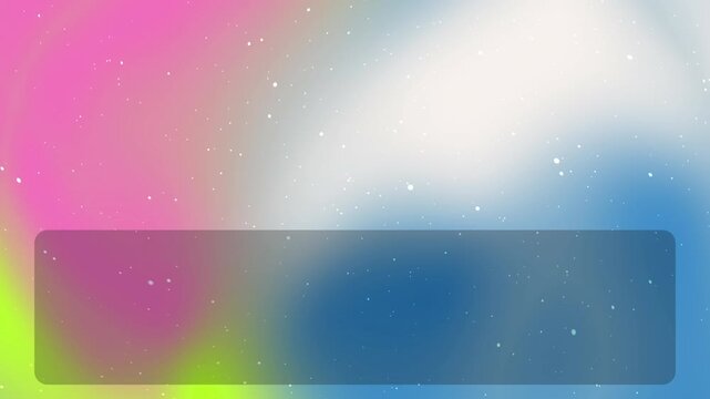 Abstract colorful gradient background with a dark rectangular copy space area.
